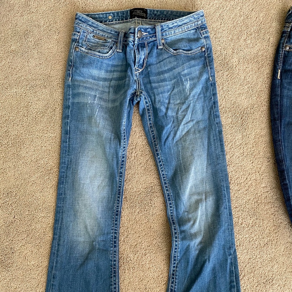 Express ReRock boot cut jeans size 2 short